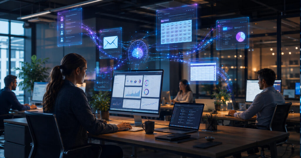 L’intelligence artificielle s’intègre aux outils existants sans modifier les habitudes de travail des équipes.
